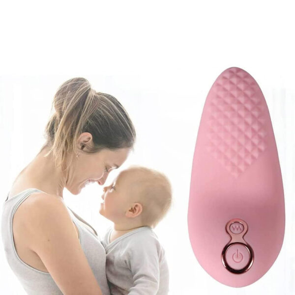 Taizz Ventures Soft Silicone Lactation Massager Comfortable Breast Massager 9 Vibration Modes 3 Different Strength for Breastfeeding Improving Milk Flow Clogged Ducts